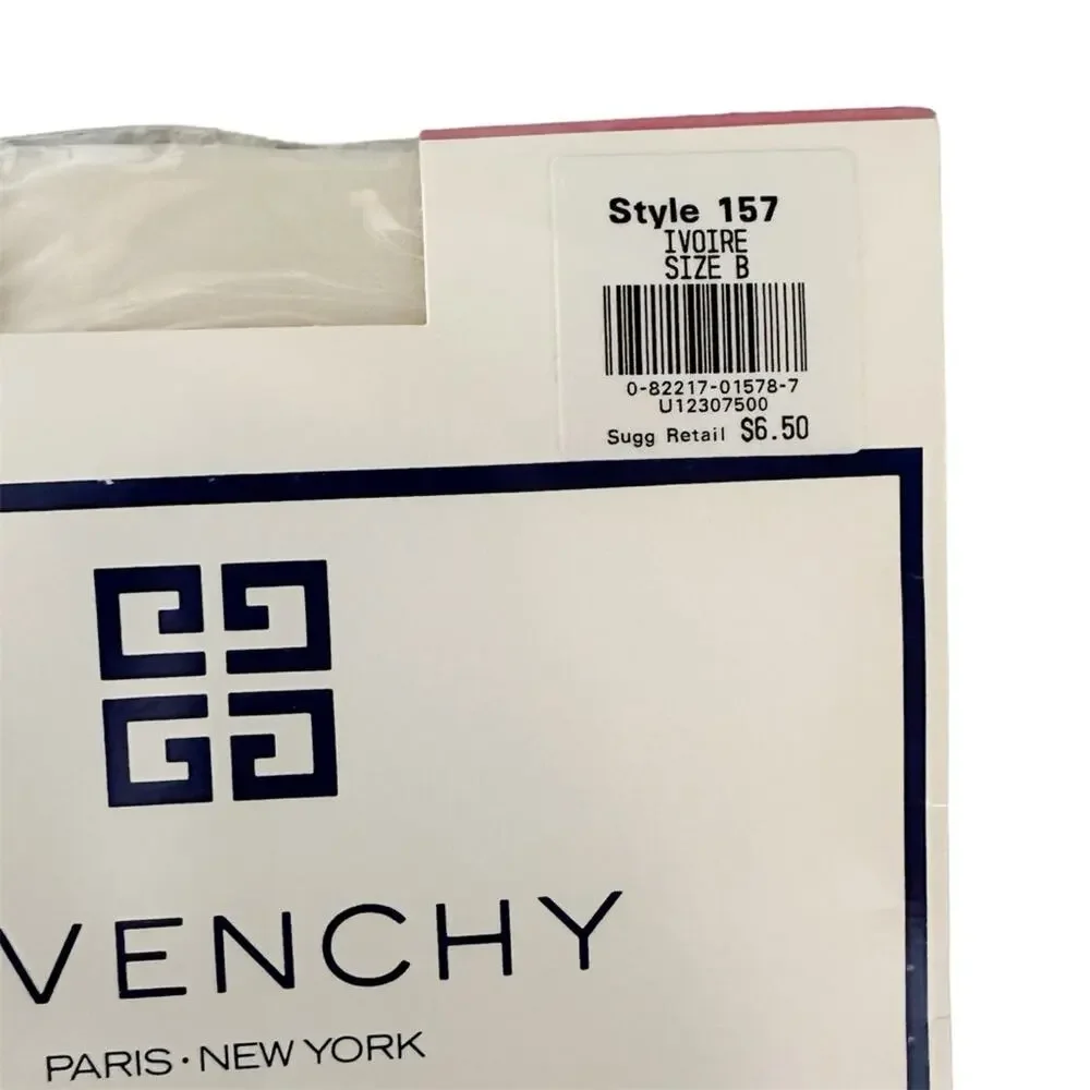 Givenchy Body Gleamers Shimmery Ultra Sheer Control Top Pantyhose Ivoire Ivory